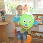 Медведев Данил и мама Евгения Сергеевна - украшение воздушного шара