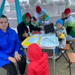 День России на детской игровой площадке