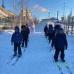 Воспитанники старших групп  приняли участие в спортивном празднике «Первая лыжня»